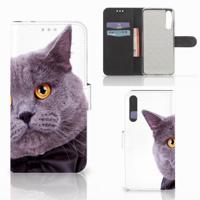 Huawei P20 Pro | Telefoonhoesje | Met pasjeshouder | Kat Huawei P20 Pro | Telefoonhoesje | Met pasjeshouder | Kat