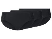 esmara Set van 3 dames hipsters (Zwart, L (44/46))