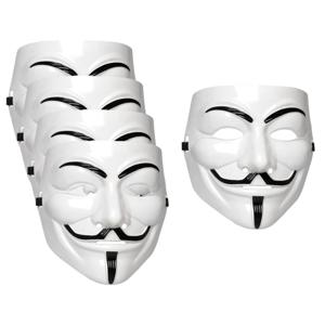 Vendetta gezichtsmasker - 5x - Halloween masker - volwassenen - carnaval - anoniem