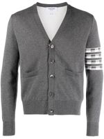 Thom Browne cardigan Hector 4 bandes signature - Gris