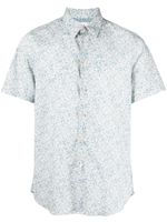 PS Paul Smith chemise en coton stretch à imprimé graphique - Bleu