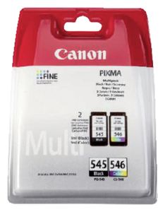 Canon PG-545/CL-546 Multipack Origineel Zwart, Cyaan, Magenta, Geel 2 stuk(s) Canon PG-545/CL-546 Multipack Origineel Zwart, Cyaan, Magenta, Geel 2 stuk(s)