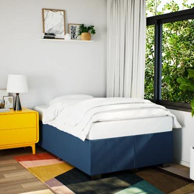 Bedframe zonder matras 120x190 cm stof blauw