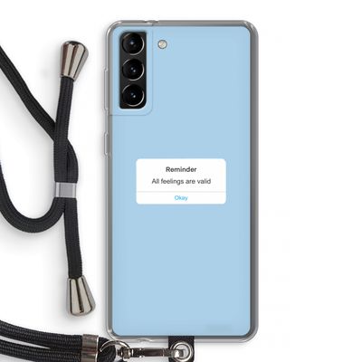 Reminder: Samsung Galaxy S21 Plus Transparant Hoesje met koord