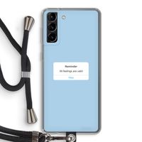 Reminder: Samsung Galaxy S21 Plus Transparant Hoesje met koord