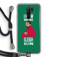 Sleigh Bells Ring: Xiaomi Redmi 9 Transparant Hoesje met koord