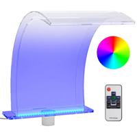 vidaXL Zwembadfontein met RGB LED's en aansluitset 50 cm acryl - thumbnail