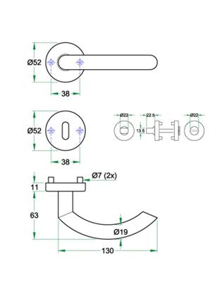 Krukgarn GINO rvs mat