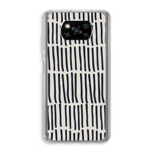 Moroccan stripes: Xiaomi Poco X3 NFC Transparant Hoesje