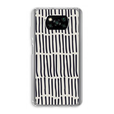 Moroccan stripes: Xiaomi Poco X3 NFC Transparant Hoesje