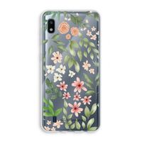 Botanical sweet flower heaven: Samsung Galaxy A10 Transparant Hoesje