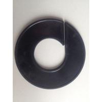 Maatring 9cm zwart onbedrukt blanko