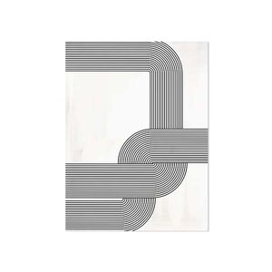Schilderij op Paneel Abstract Twist White PVC 40x60 Een Ophangplaat
