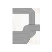 Schilderij op Paneel Abstract Twist White PVC 50x70 Tesa Powerstrips