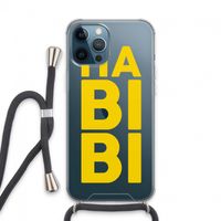 Habibi Majorelle : iPhone 13 Pro Max Transparant Hoesje met koord