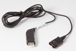 Auerswald USB Aansluitkabel [1x USB - 1x QD-stekker] Zwart