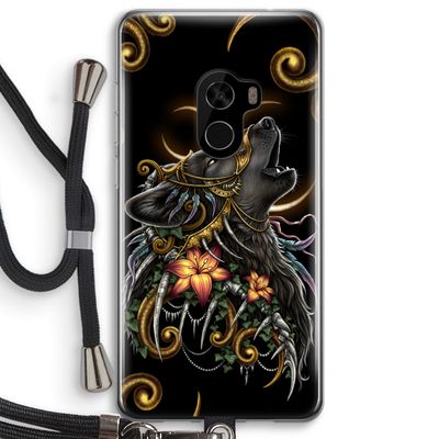 Huilende Wolf: Xiaomi Mi Mix 2 Transparant Hoesje met koord