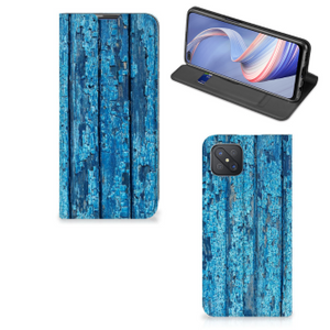 OPPO Reno4 Z 5G Book Wallet Case Wood Blue