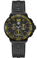 Horlogeband Tag Heuer CAU111E / FT6024 Rubber Zwart 20mm - thumbnail