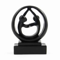 Beeld Polystone Kring Bruin (10 cm) - thumbnail