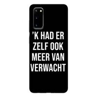 Meer verwacht - Zwart: Samsung Galaxy S20 Tough Case
