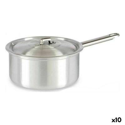 Sauspan met deksel Kinvara 100020 100020 Zilverkleurig Aluminium 2 L 20 x 12 x 35,5 cm 35,5 x 12 x 20 cm (10 Stuks)