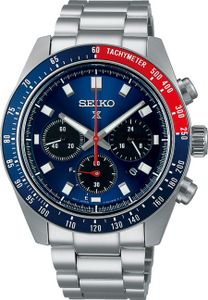 Seiko SSC913P1 Horloge Prospex Solar Chronograaf saffierglas zilver-blauw 41,4 mm