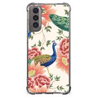 Case Anti-shock voor Samsung Galaxy S21 Pink Peacock