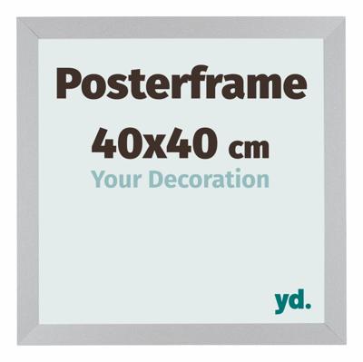 Posterlijst 40x40cm Zilver Mat MDF Parma