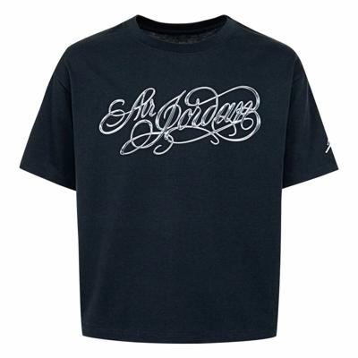 T-Shirt met Korte Mouwen voor kinderen Jordan Jordan Air Ss Gfx T Zwart Marineblauw - Maat: 13-15 Jaar