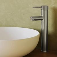 Wastafelkraan SaniClear Exclusive Stripes | Opbouw | Mengkraan | Hoog model | RVS