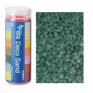 Grof decoratie zand/kiezels turquoise 500 gram