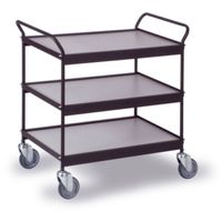 0310S Etagewagen Staal Poedercoating Laadvermogen (max.): 150 kg Diepzwart (RAL 9005) - thumbnail