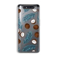 Kokosnoot roze: Samsung Galaxy A80 Transparant Hoesje