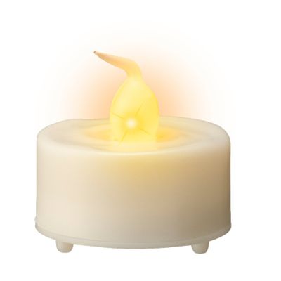 LED theelichtjes/waxinelichtjes - 12x st - wit - 3,6 x 3,6 cm - steady - warm wit - timer