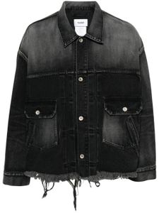 Doublet veste en jean à effet usé - Noir