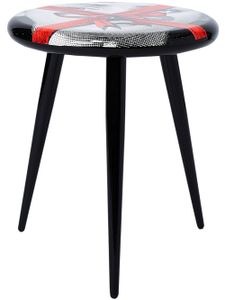 Fornasetti tabouret imprimé - Noir