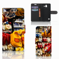 Huawei Ascend Y550 Flip Cover Klompen - thumbnail