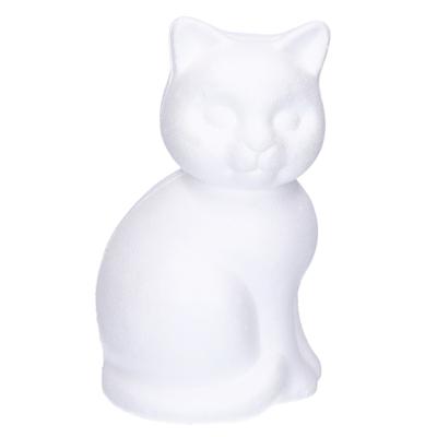 Rayher hobby Piepschuim dieren poes/kat - wit - 23 cm