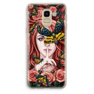 Lady Moth: Samsung Galaxy J6 (2018) Transparant Hoesje