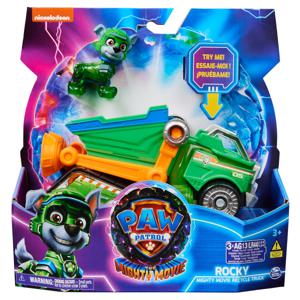 Spin Master PAW Patrol: The Mighty Movie, Rocky's Mighty Movie Recycling Truck speelgoedvoertuig