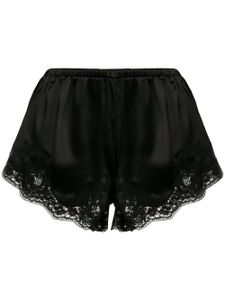 Dolce & Gabbana shorty à ourlet en dentelle - Noir