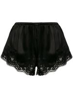 Dolce & Gabbana shorty à ourlet en dentelle - Noir - thumbnail