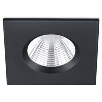 LED Inbouwspot 5W IP65 Dimbaar - Warm Wit 3000K - Mat Zwart Aluminium