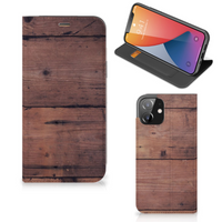 iPhone 12 | iPhone 12 Pro Book Wallet Case Old Wood - thumbnail