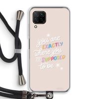 Right Place: Huawei P40 Lite Transparant Hoesje met koord