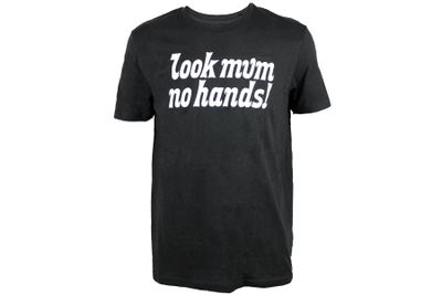 Look Mum No Hands! T-shirt Zwart/Wit Look Mum No Hands! T-shirt Zwart/Wit