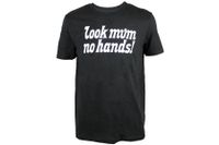 Look Mum No Hands! T-shirt Zwart/Wit Look Mum No Hands! T-shirt Zwart/Wit
