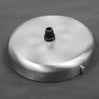 OP = OP Plafondkap Brushed staal 1 uitgang 125mm