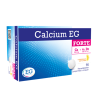 Calcium-D EG Forte 1000mg Calcium 800I.E. Vitamine D3 Citroensmaak 90 Kauwtabletten Calcium-D EG Forte 1000mg Calcium 800I.E. Vitamine D3 Citroensmaak 90 Kauwtabletten